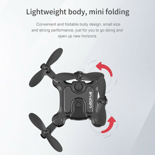 AU 4DRC V2 Mini Drone Selfie WIFI FPV With HD Camera Foldable Arm RC Quadcopter Toy.