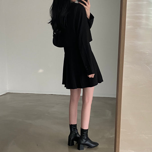 High Quality Suit Collar Slim Dress