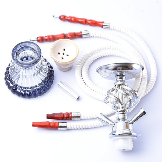 Arabian double pipe hookah