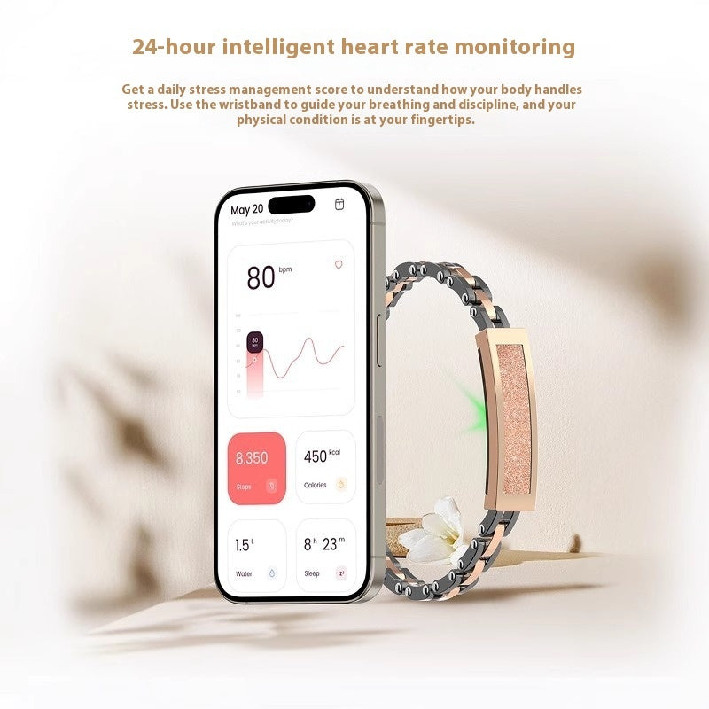 High-precision Health Smart Blood Pressure Bracelet Heart Rate Alarm Blood Oxygen Detector Human Sports Bracelet Smart Bracelet