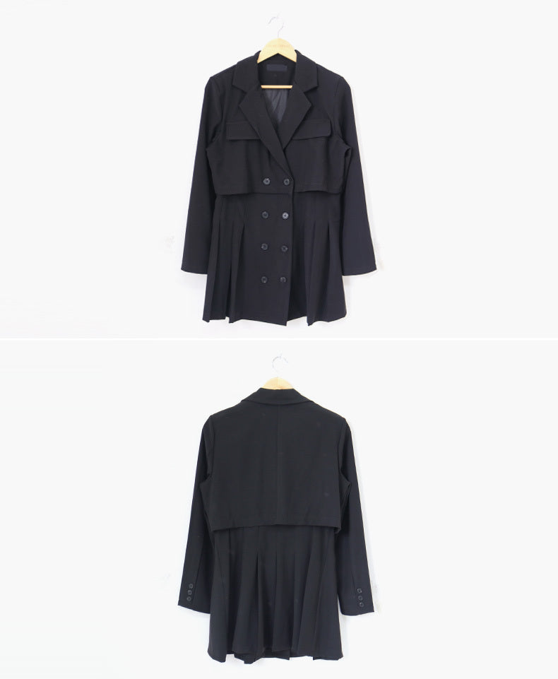 High Quality Suit Collar Slim Dress