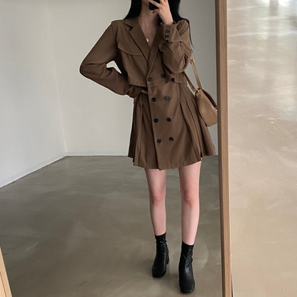 High Quality Suit Collar Slim Dress