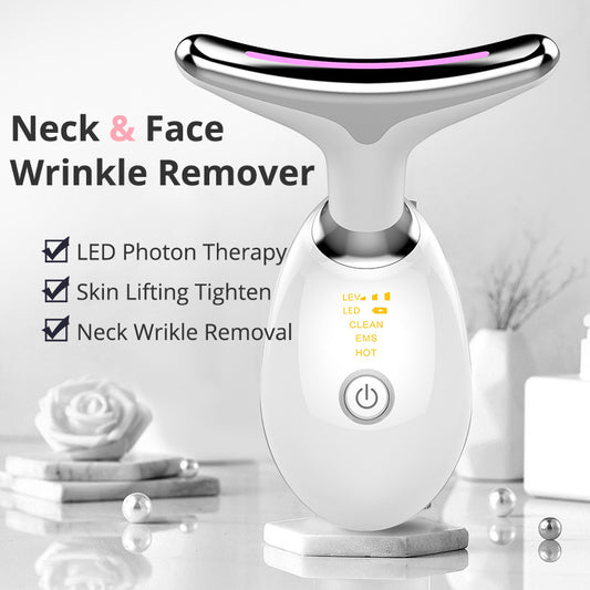 EMS Thermal Neck Lifting And Tighten Massager Electric Microcurrent Wrinkle