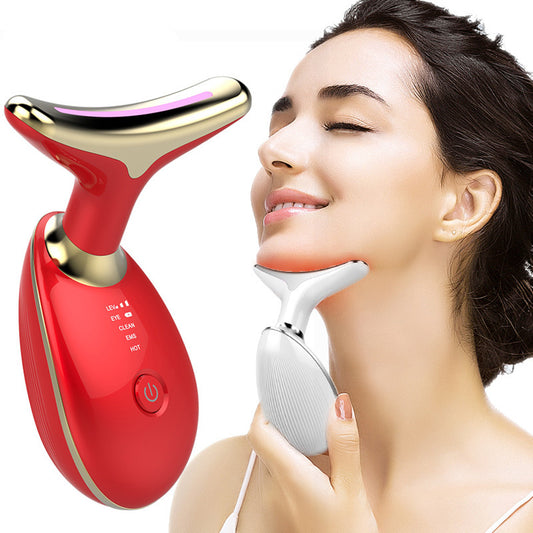 EMS Thermal Neck Lifting And Tighten Massager Electric Microcurrent Wrinkle
